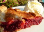 Raspberry pie with ice cream 005