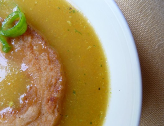zuchinni milanese and apple celerysoup 023
