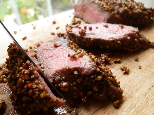 steak au poive and all steps brandy cream sauce 037