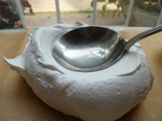 Pavlova au chocolat steps and ingredients 008