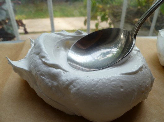 Pavlova au chocolat steps and ingredients 009