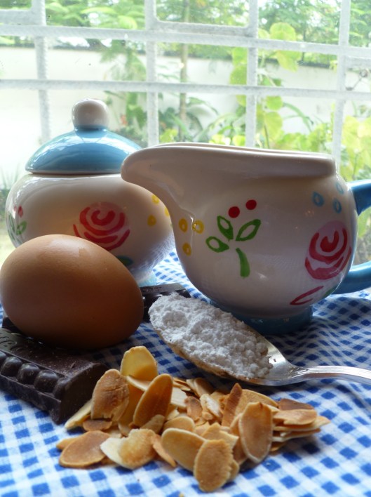 Pavlova au chocolat steps and ingredients 019