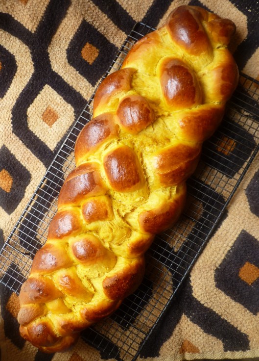 pumpkin challah finish and pstachio spread all 001