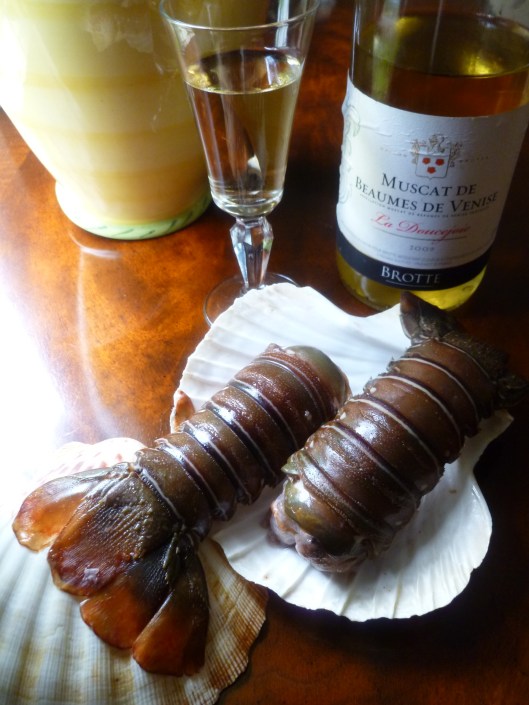 rock lobster tails with sauce musacat beaume all 003