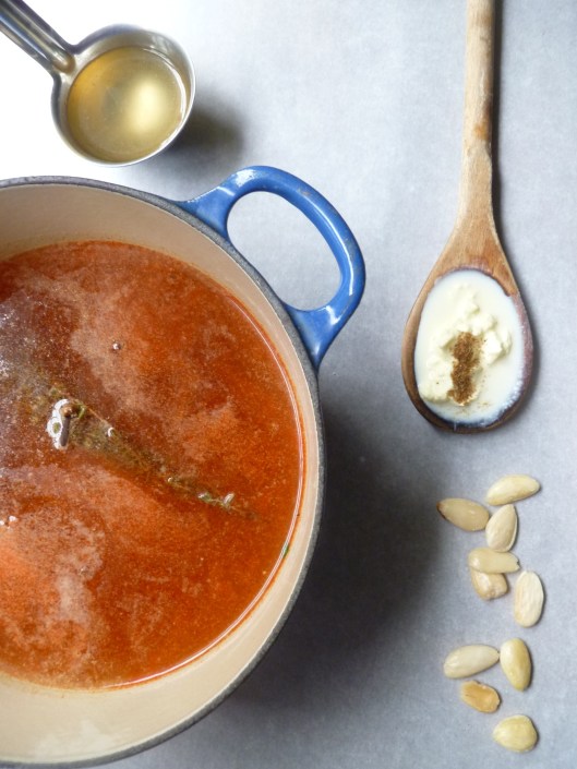 spiced almond soup madewith homemadestock 008