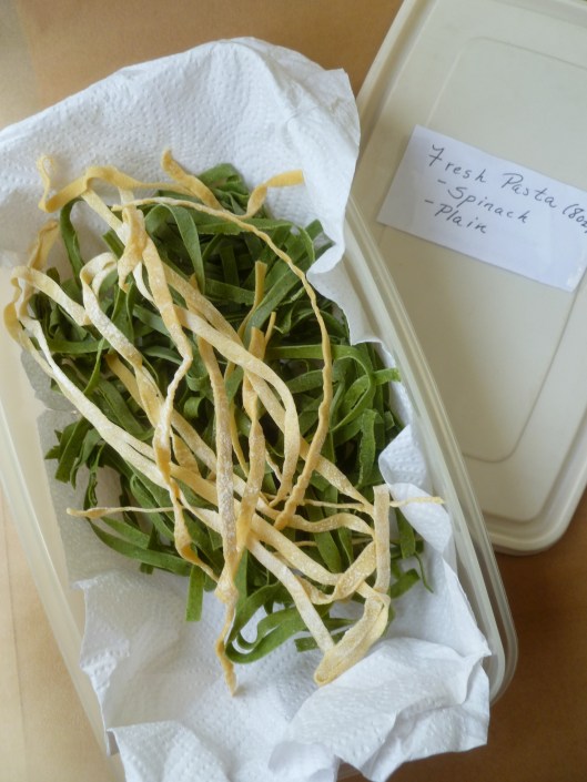 strawhaymushroomprosciuttopasta sole eith lemon butter sauce 002