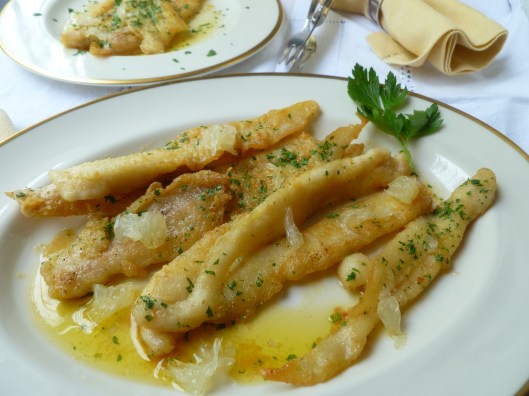 strawhaymushroomprosciuttopasta sole eith lemon butter sauce 059