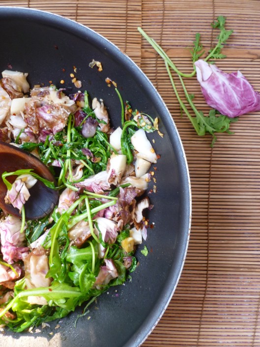 stirfry radicchio and arugula all 013