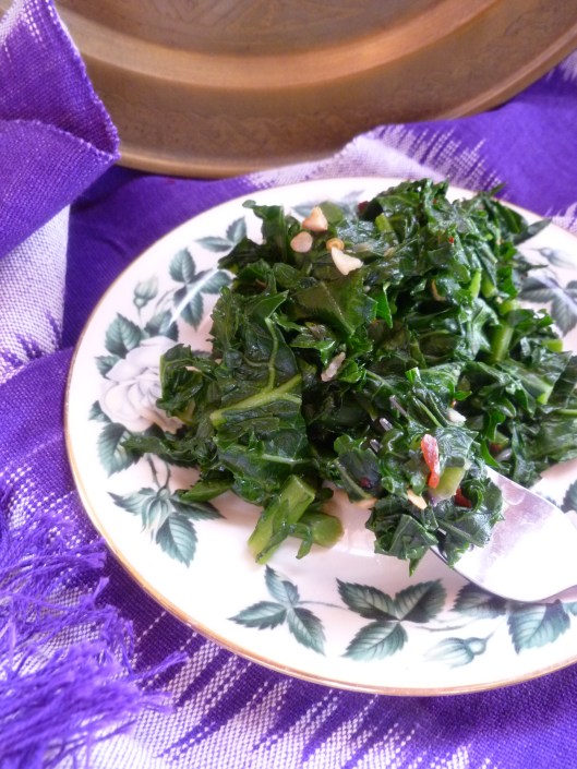 veg bouillion and finished sauteekale 019