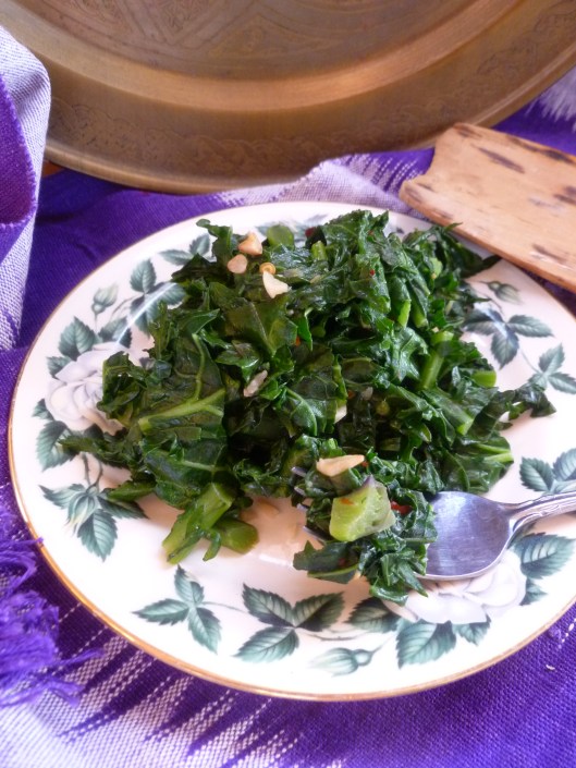 veg bouillion and finished sauteekale 022