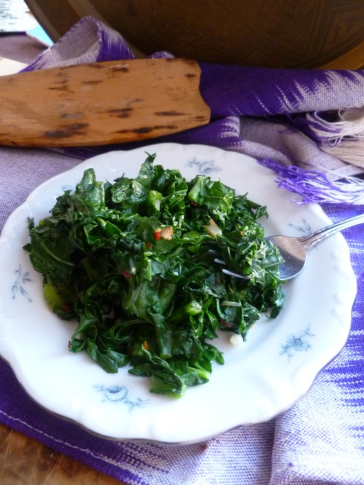 veg bouillion and finished sauteekale 034