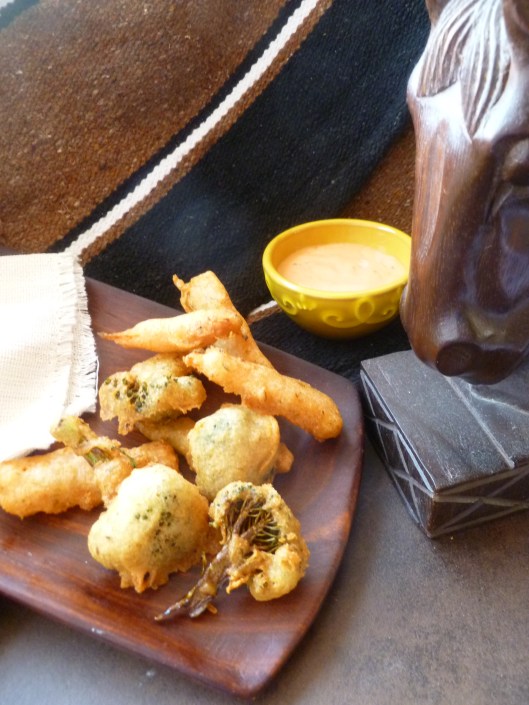 sauce amora beerbatter carrotsand brocoli 009