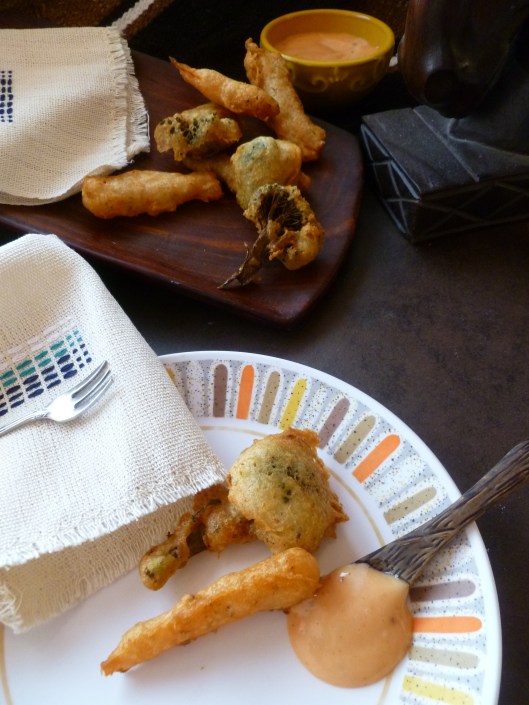 sauce amora beerbatter carrotsand brocoli 011